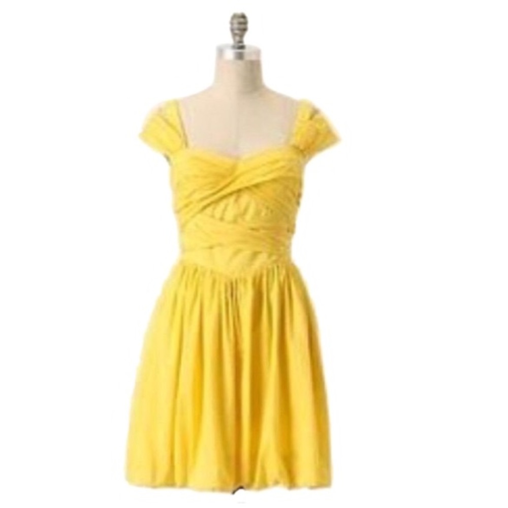 Leifsdottir yellow garden party dress